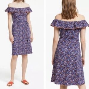 Boden Bethany Bardot Ditzy Foral Off-shoulder Jersey Dress